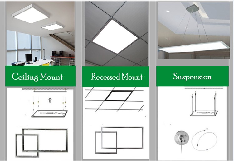 40/75 W Cool White LED Ceiling Panel Flat Downlight1200 x 600 panel lights