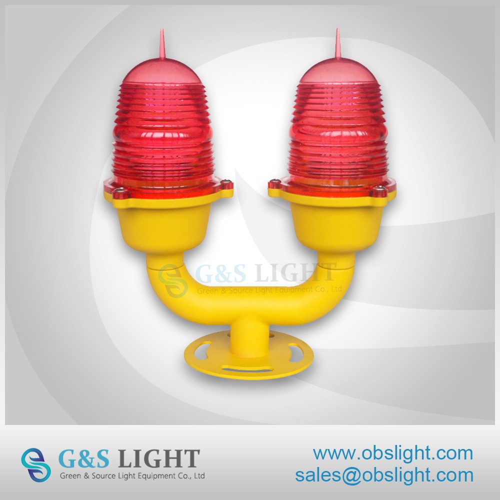 LED double obstruction light / LED dual aircraft warning light