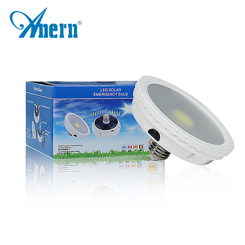 Anern e27 Solar power rechargeable led solar emergency bulb