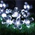 Colorful weather resistant 4.8m string 20 led crystal balls christmas decoration solar light