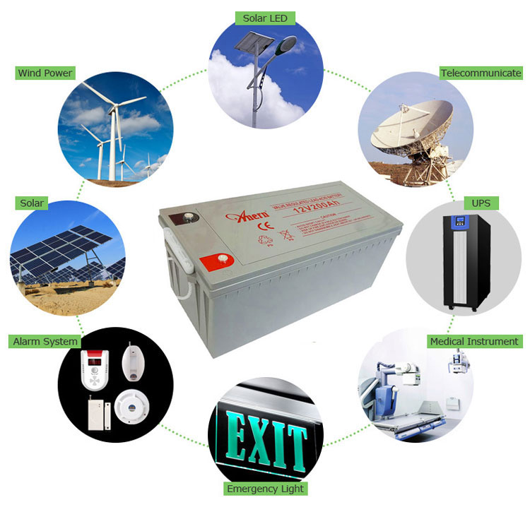 12V 300Ah Agm Battery For Solar Energy System