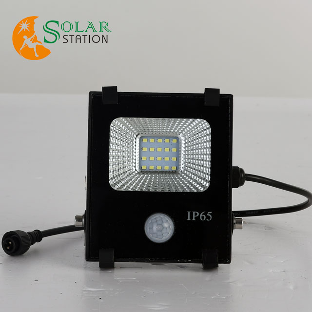 Portable rechargeable floodlight with motion sensor