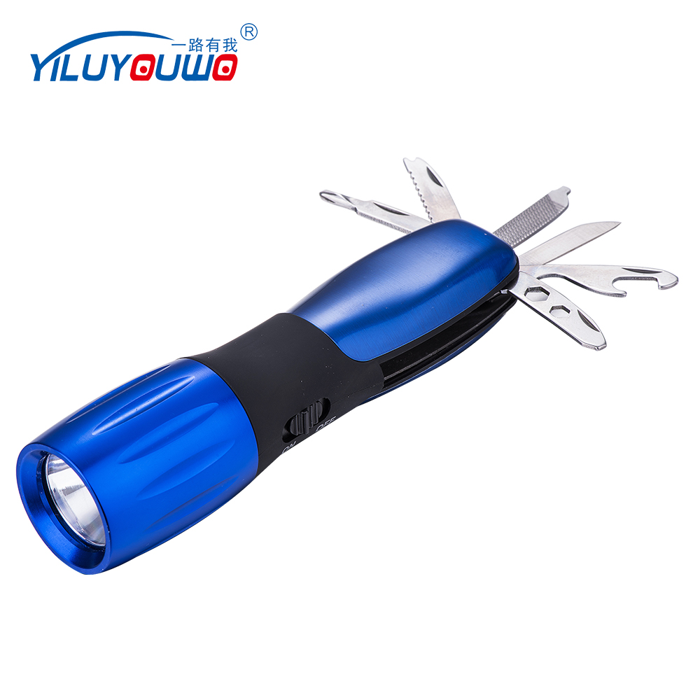 New Design Factory Directly Aluminum Multitool Torch Light Flashlight Worklight