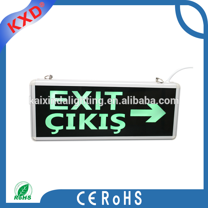 Green Colours Safety Emergency Stairs Lights Led Exit Sign