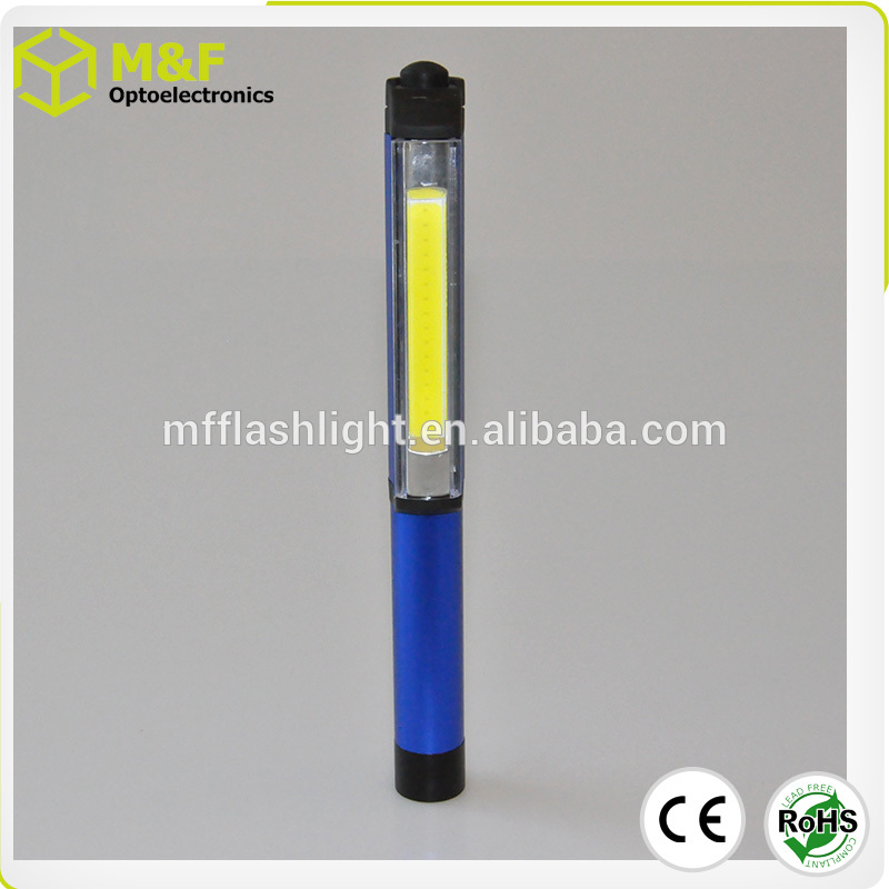 powerful 260 Lumens 3*AAA Battery operated Pen Led cob flashlight pen