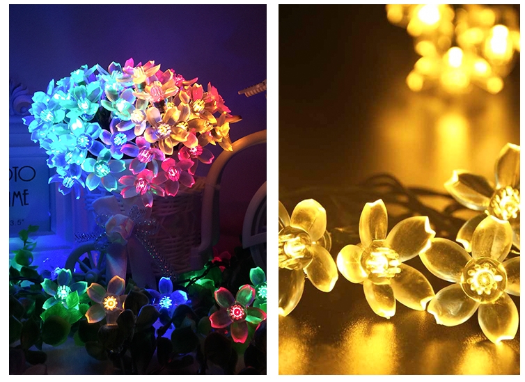 2017 best selling Amazon LED Solar garden light 30 round bubbles LED String Lights for Christmas marriage