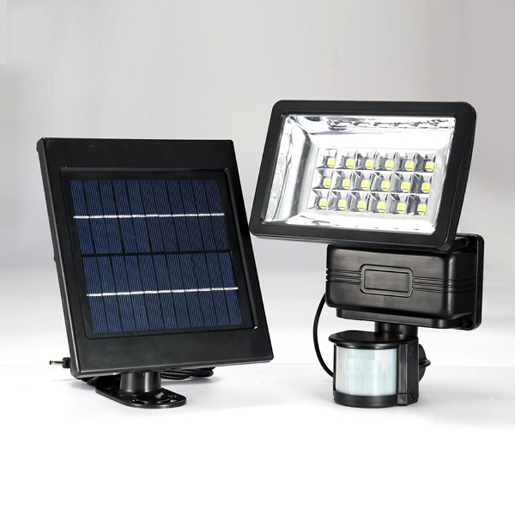 High quality solar energy rechargeable motion sensor led emergency light