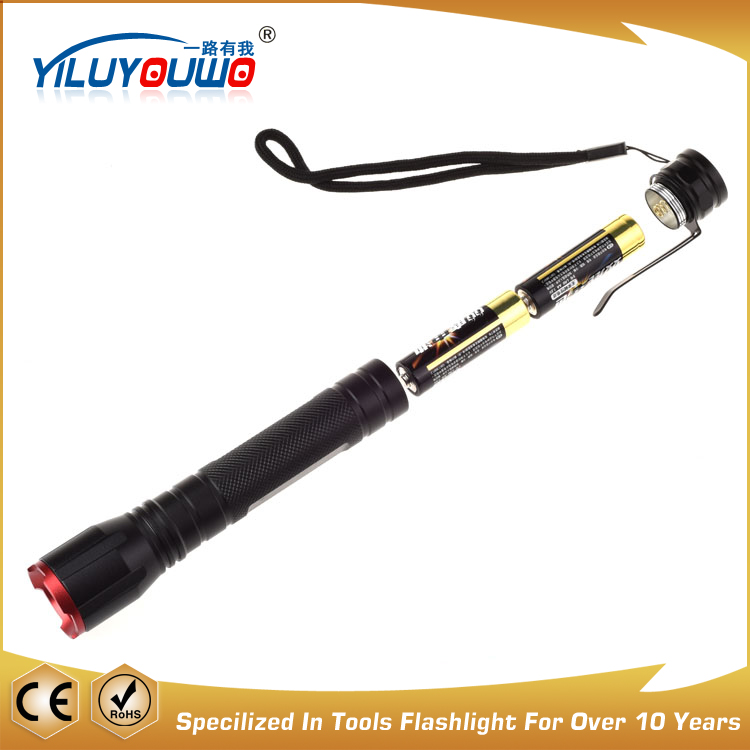 Camping multi-function telescopic 3 Modes 150 Luminance Aluminum Flashlight