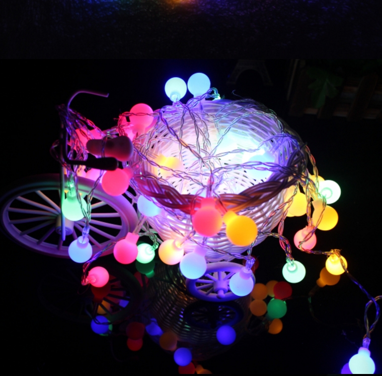 colorful battery operated color changing led lights low power led globe string lights indoor