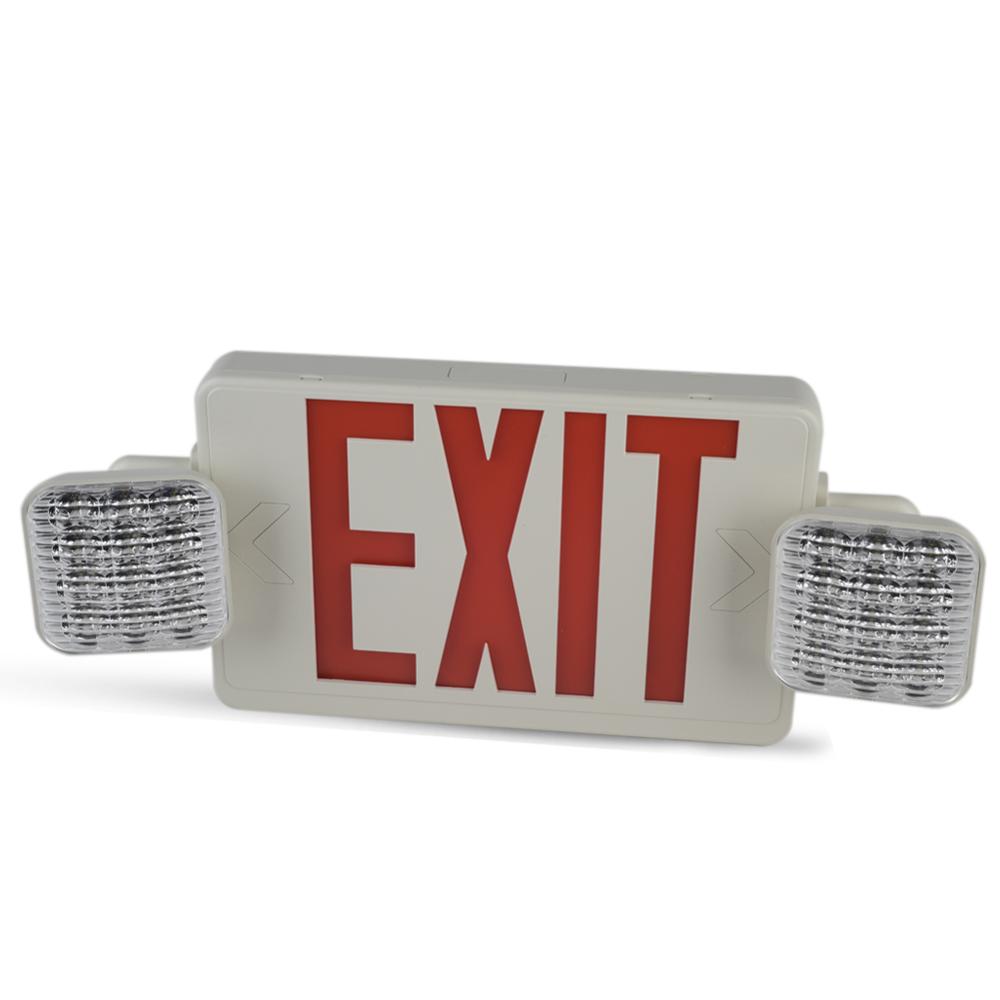 North American standard case led fire emergency lighting rechargeable warning light safety exit sign