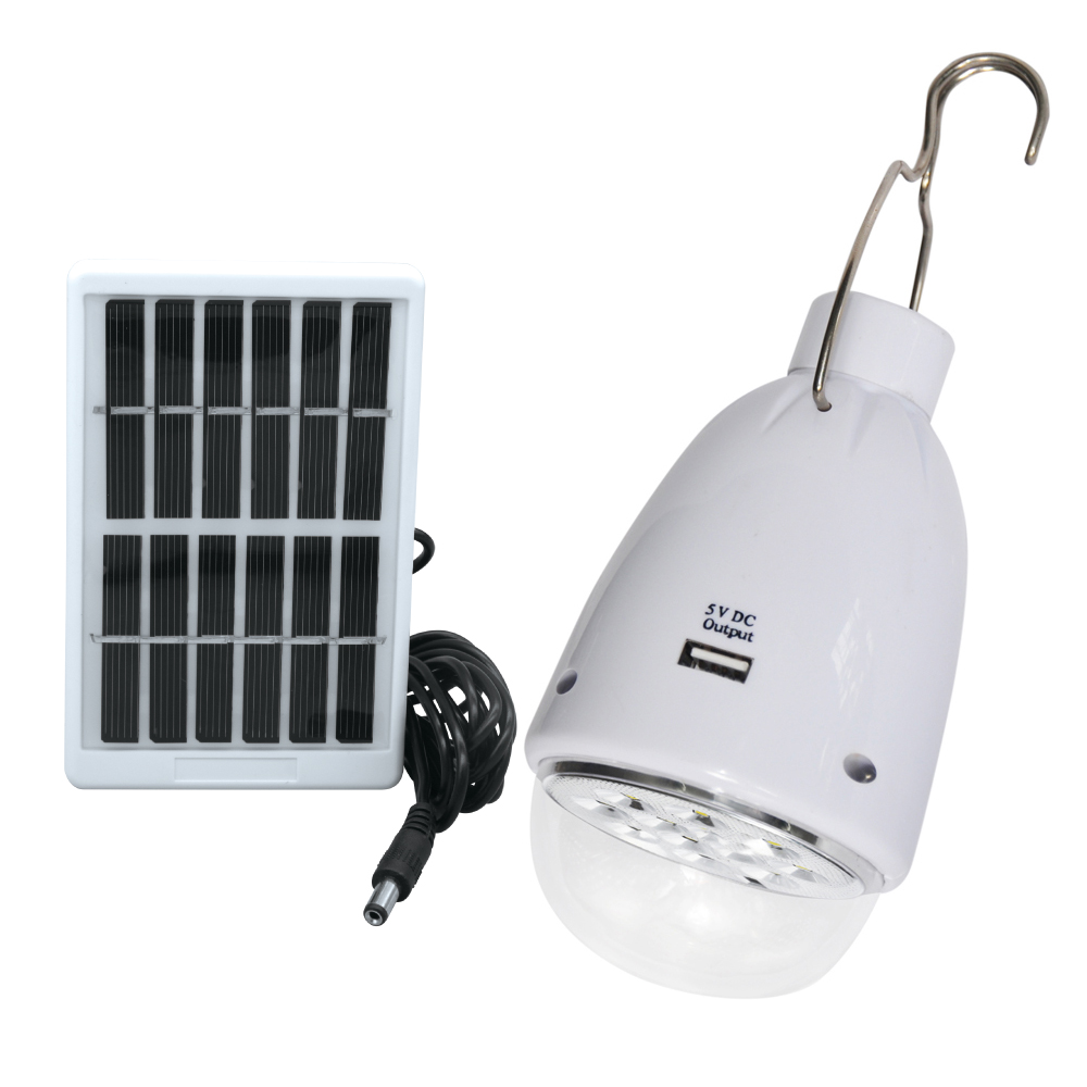 Solar Panel Rechargeable Light for Home Camp Emergency Use