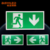 Rechargeable Led Emergency Light Hanging Lighting Battery Backup Green Exit Sign