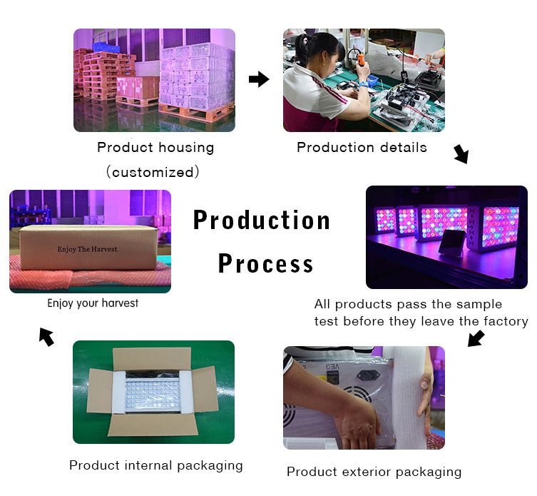 Hydroponic System Greenhouse LED Grow light for indoor plants