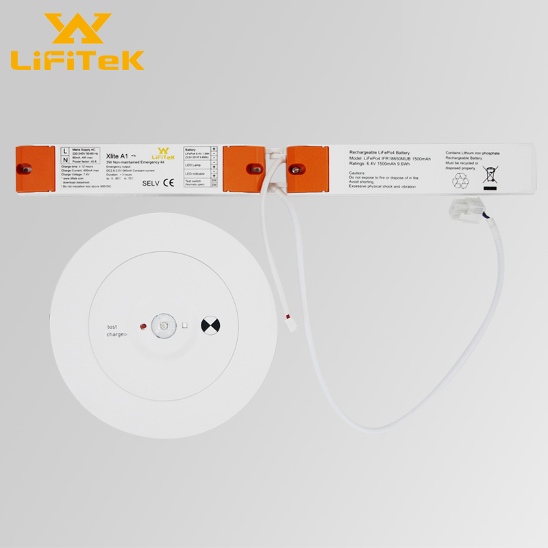 A longer lifespan 3w 328lm test switch emergency lighting with 3000 hours lifespan