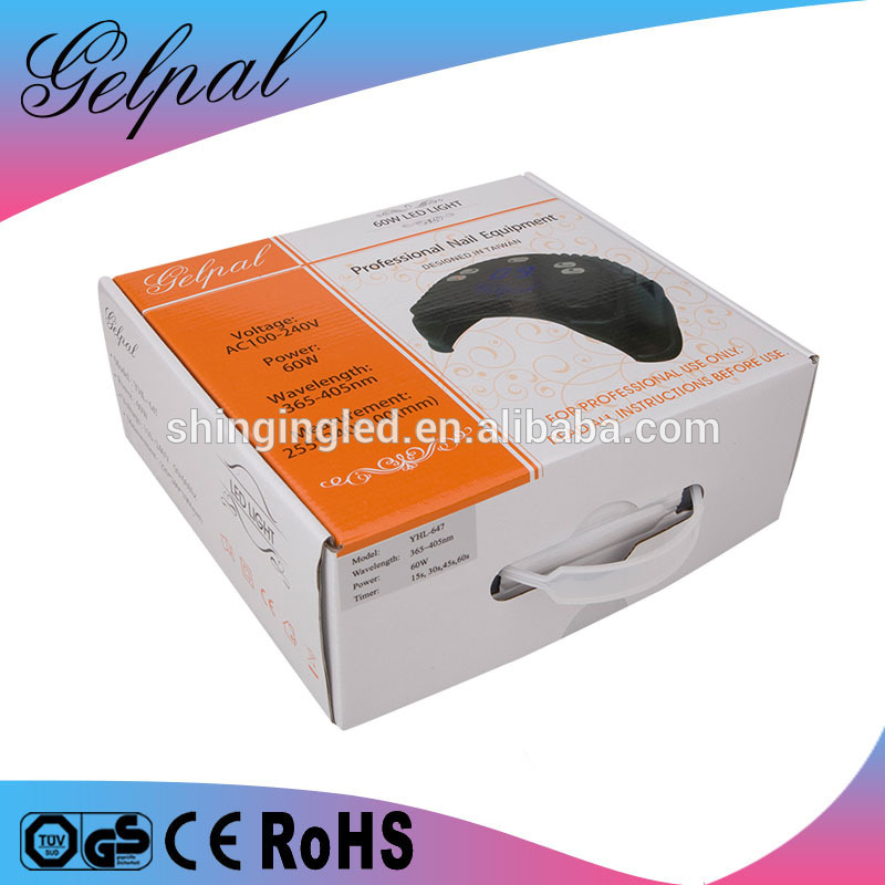 OEM Wholesale Aluminum Alloy 60w led uv nail dryer for normal nail polish