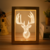 Hot customized led light 3D wood Lamp Wood Led Night Light Photo Frame