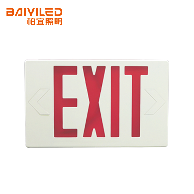 BAIYILED UL CE 120-277V self-contained 1.5hour battery solar powered exit signs