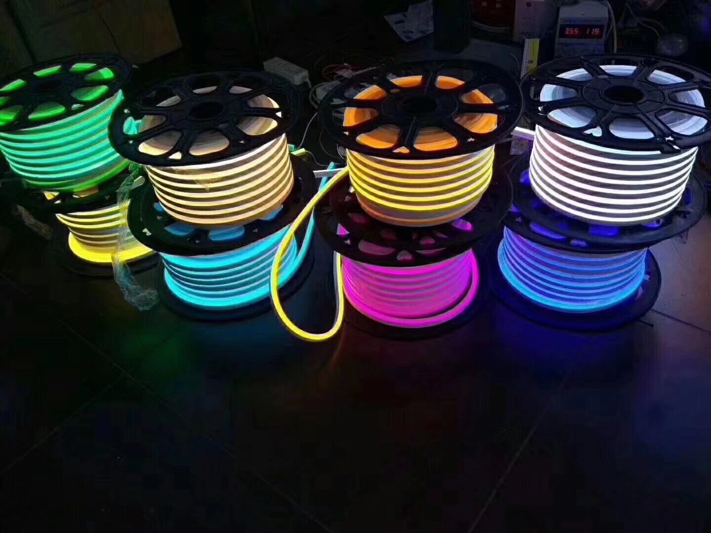 diy color changing 12v chasing led rgb neon rope light 4x10mm small size neon led strip