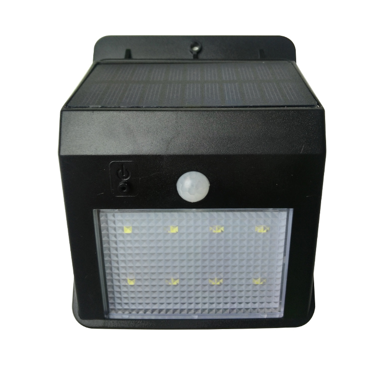 OEM waterproof ip65 solar panel powered motion sensor outdoor led wall light