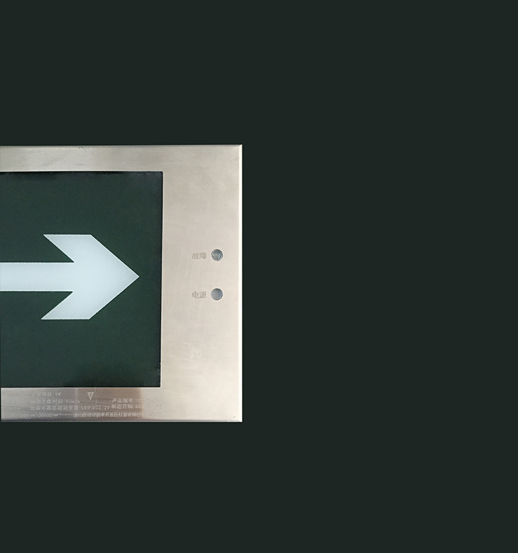 Rechargeable emergency exit sign light for direction