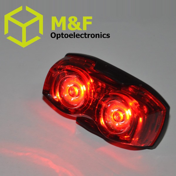 New technology COB 2 X0.5W SMD 60 lumens red led emergency rechargeable bicycle lights