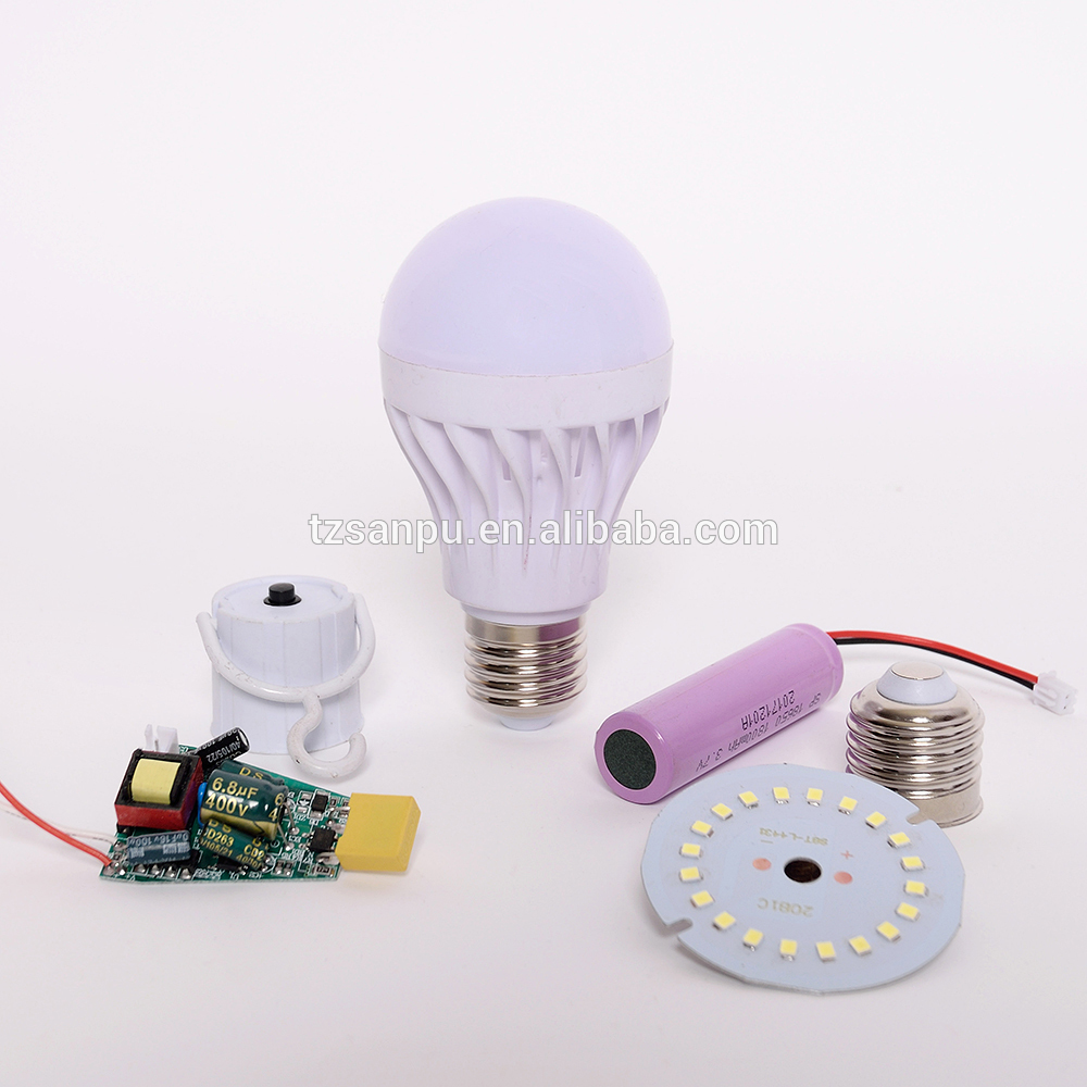 12w Factory price emergency led bulb lamp B22 E27 E14 battery 2200ma