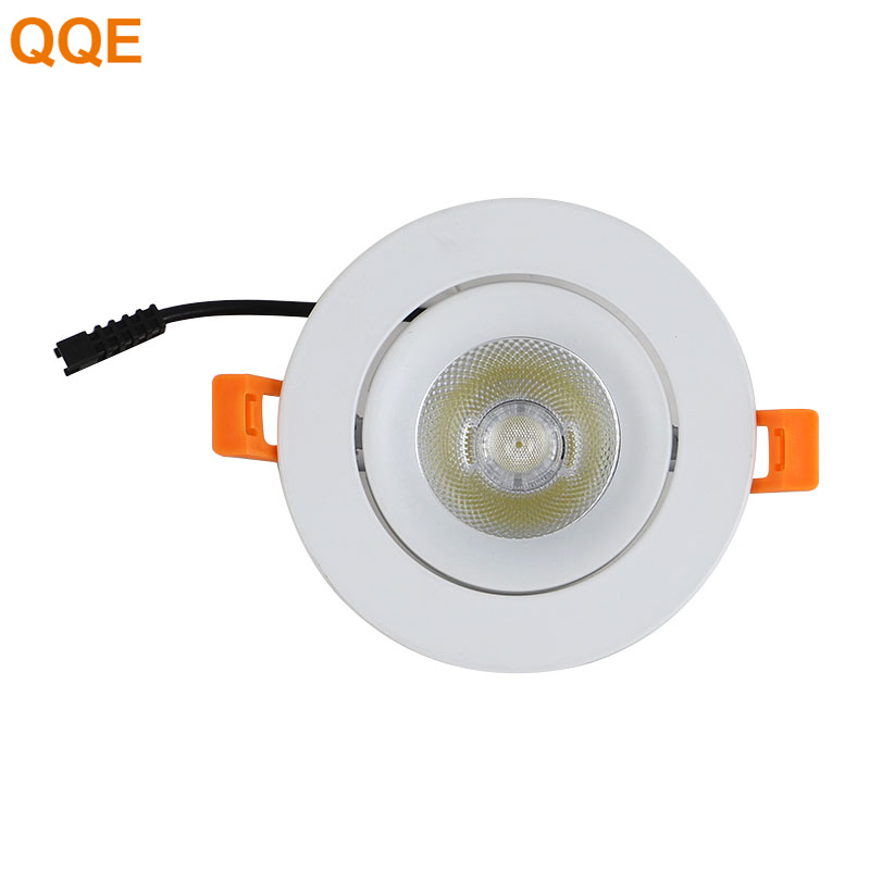 50000h Lifetime Round 80lm/W 6W SMD LED Downlight Recessed