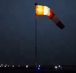 solar Obstruction light Airport Wind Vane