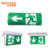 Battery Backup Led Exit 2D Bulkhead Pvc Dual Head Emergency Light