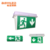 Led Fire Emergency Edge Lit Part Double Sided Exit Sign With Arrow