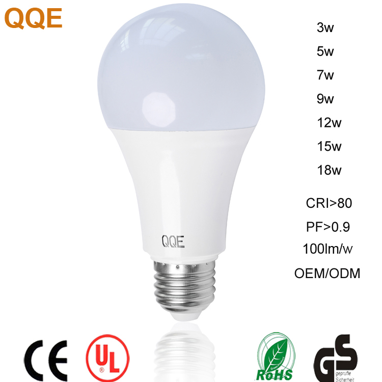 LED lights supplier smd led bulb A60 A65 A70 7w 9w 12w 15w led lighting bulb