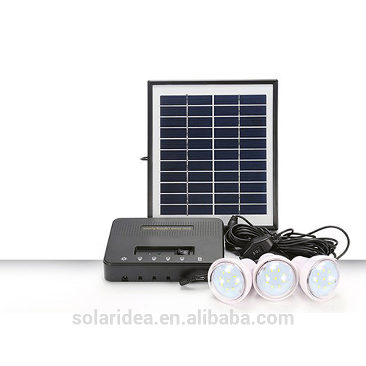 Newest competitive price off-grid 5w led light solar system home