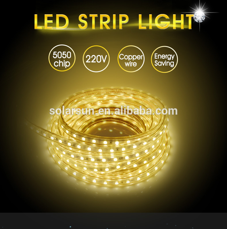 Hot sales 220v led strip with 5630 180leds/m for Sports stadiums exhibition lighting