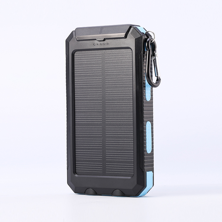 Travel companion hiqh quality full capacity 10000mah waterproof solar power bank