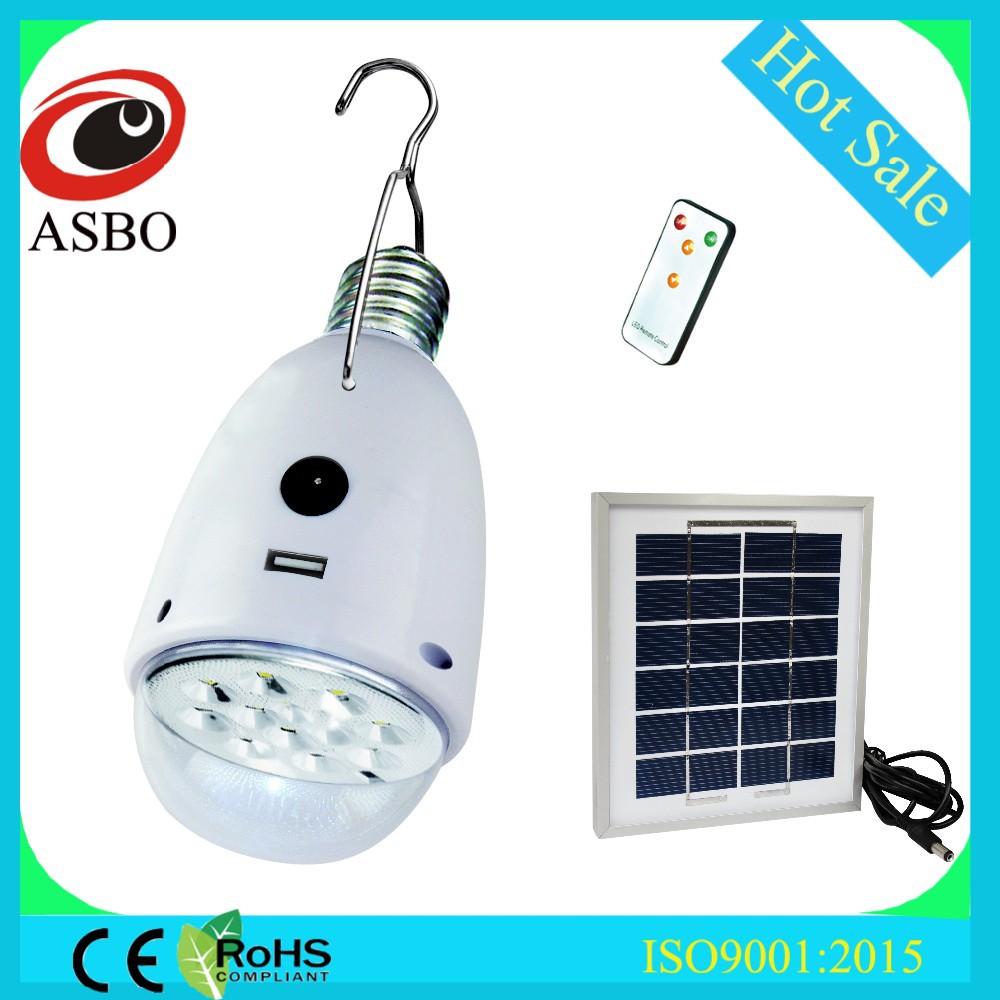 New Product 2000mah Lithium Battery Or Solar Powered Rechargeable Solar Lamp, Garden LED Solar Light With 2W6V Solar Panel