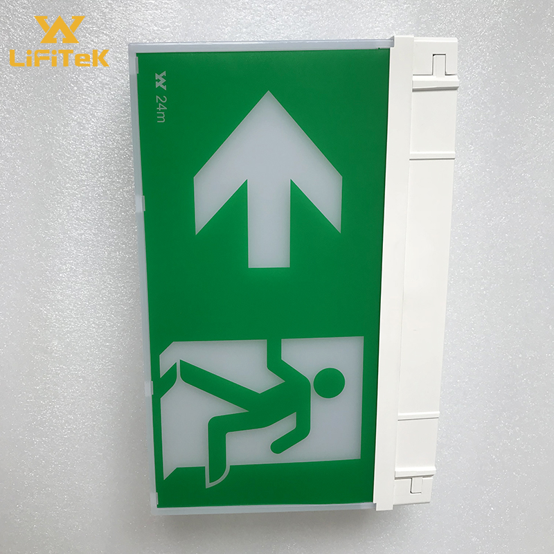 SAA CE RoHS self luminous exit signs ceiling mounted battery powered led egress luminaire with LiFePO4 battery duration 3 hours