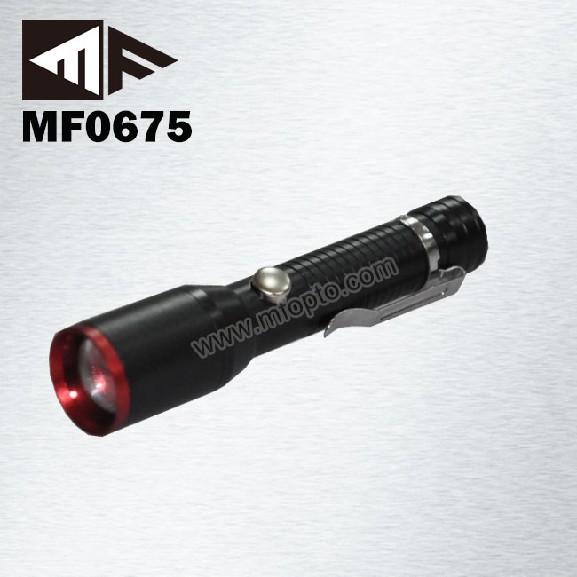 1W LED 1*AA Battery Operated With Zoom Function Small Flashlight Pen