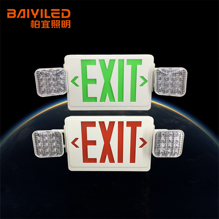 Green Led Light Wall Mounted Ac220v-240V Fire Australia Saa Exit Sign