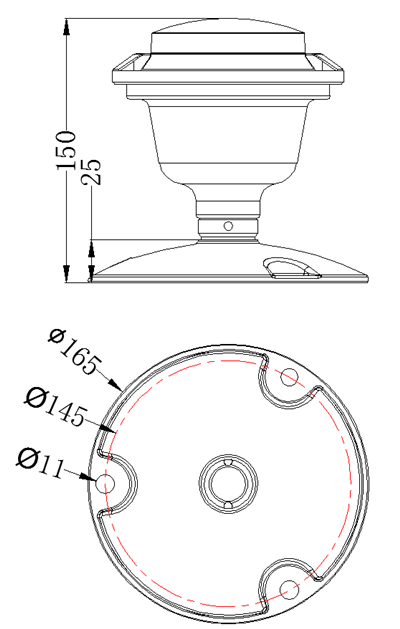 Shenzhen Helipad landing light Elevated Perimeter Light for helipad