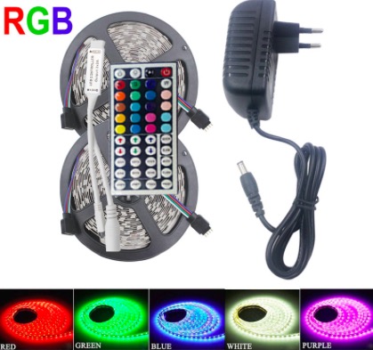 Kit Waterproof IP65 5050 RGB Fairy 44Key Colorful Car Party Light Hot LED Strip Lighting