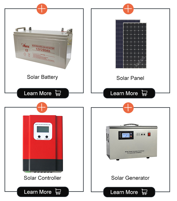 China supplier off grid 1000w rooftop solar home lighting system