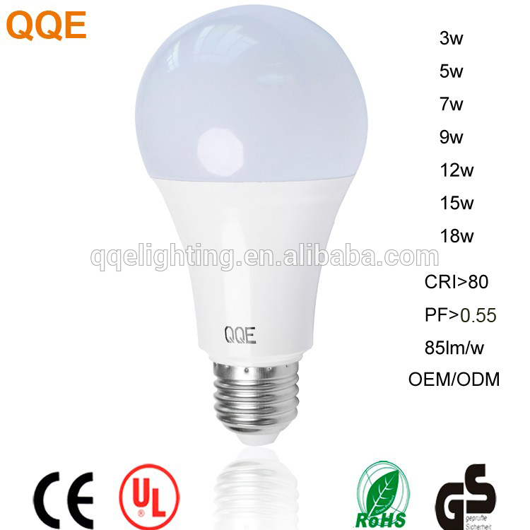 LED Large Angle Bulb A80 15W Dimmable 1 Year Warranty IC Driver With Middle Aluminum Board Plastic Covering Aluminum