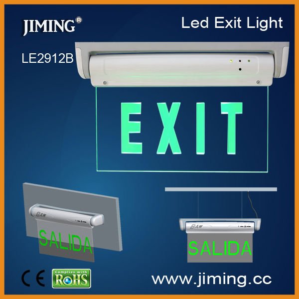 LE2912B fire exit sign with led