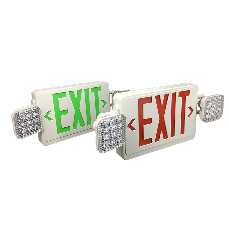 Acrylic Double Sided Exit Sign Battery Backup Lighted Surface Mounted Ip65 Lampada Emergenza A Led