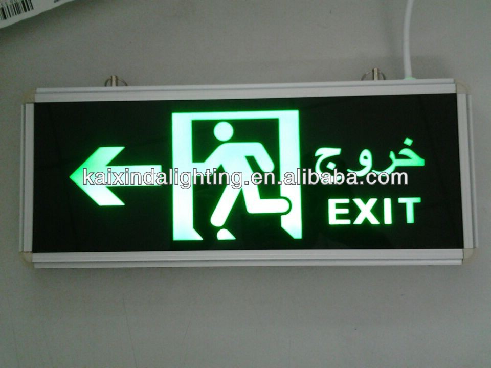 rechargeable LED fire emergency exit sign light 4w