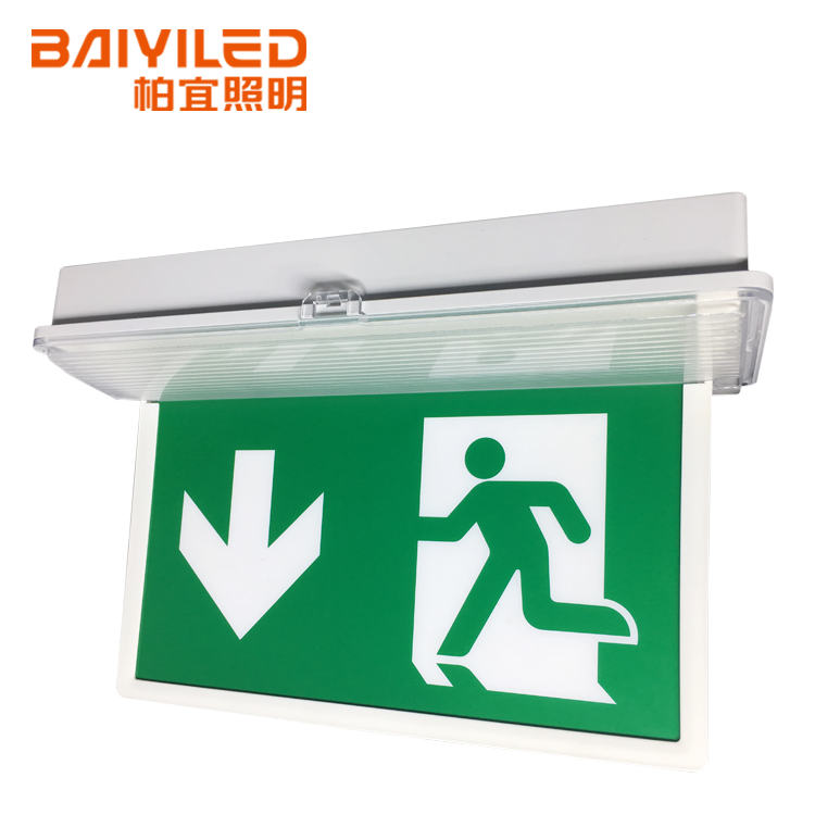 Factory Price Double Sided Led 12mm China Supplier Emergency Light Factory Exit Sign