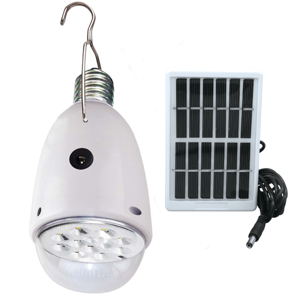 hanging solar powered led remote light bulb