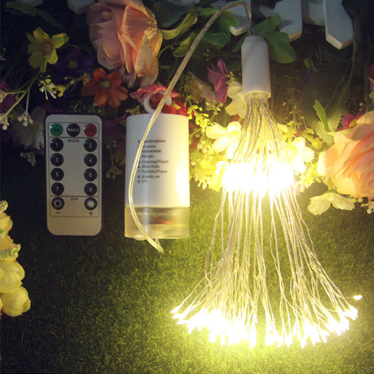 10M Waterproof Led String Solar Rice Christmas Light Roll