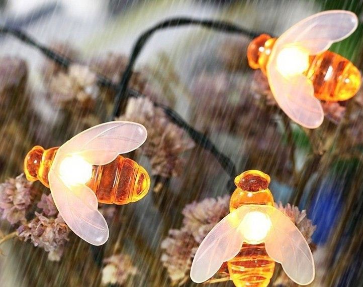 Flower 50 LEDs Solar String Lights Outdoor Christmas Party Wedding Decoration Lighting Lamp Waterproof 6 Colors