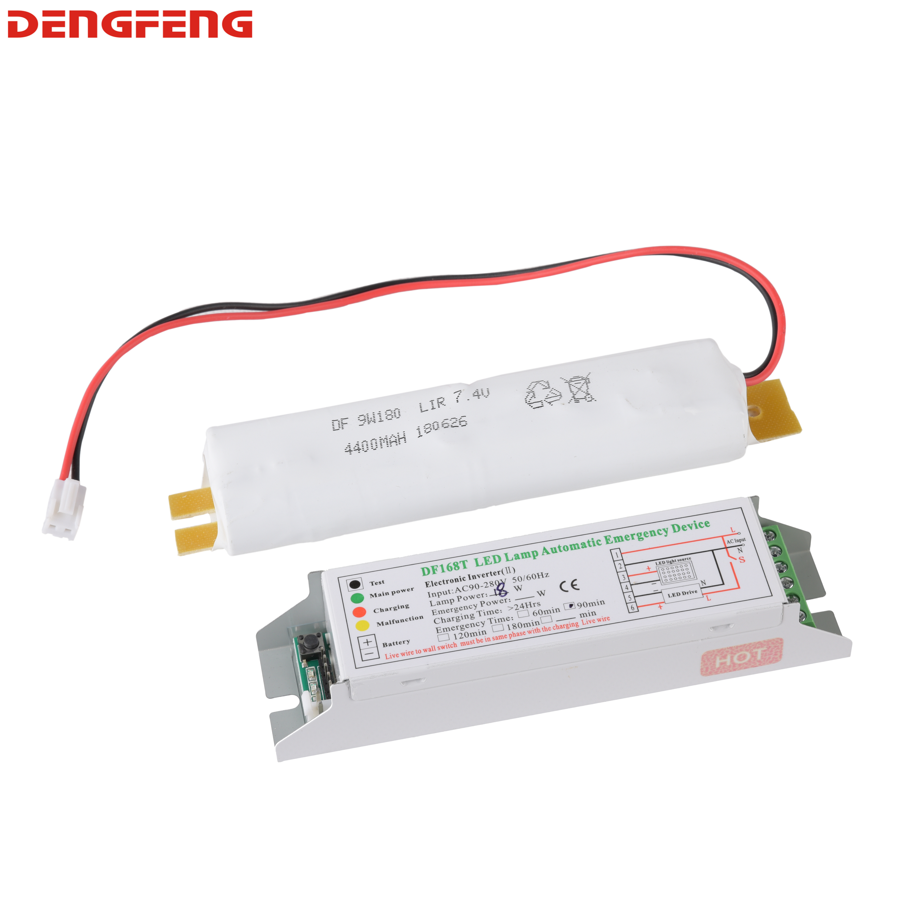 Rechargeable LED Emergency Power Supply DF168T 3h 5w fire emergency power